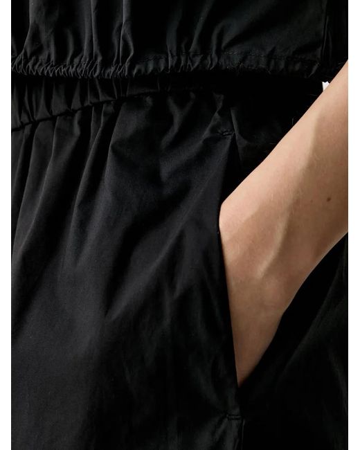 Benetton Black Elasticated-Waist Palazzo Pants