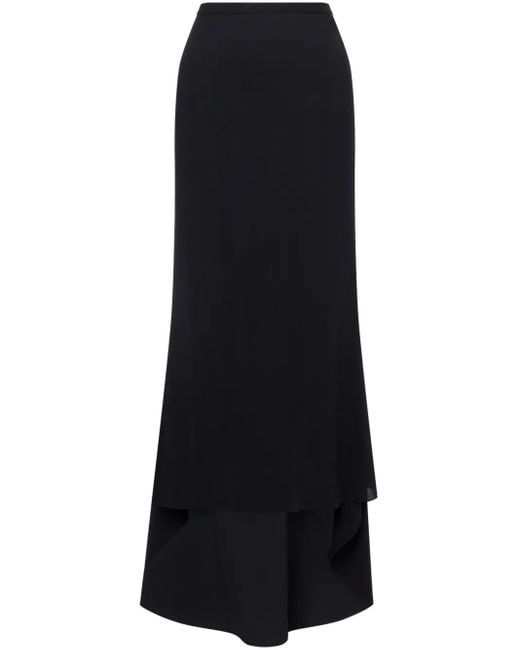 Philosophy Di Lorenzo Serafini High Waist Maxi-Rok in het Black