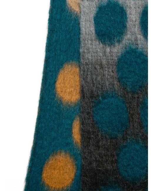 Paul Smith Green Scarf Anton Polka for men
