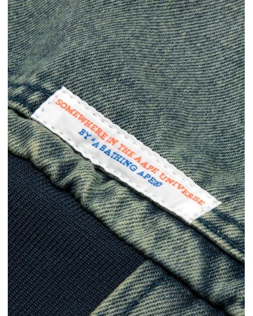 Aape By A Bathing Ape Green Hooded Zip Jacket