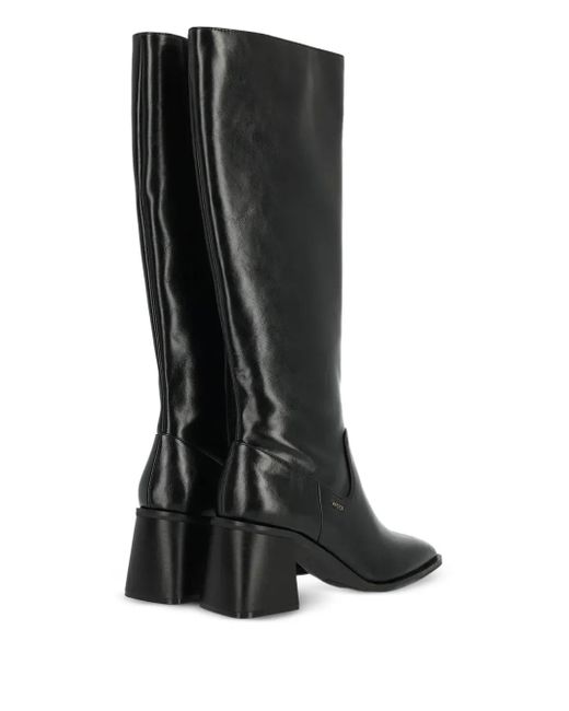 Mexx Black 70Mm Maya Block-Heel Knee-High Boots