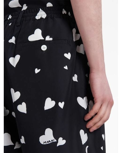 Bermudas Bunch Of Hearts Marni de hombre de color Black