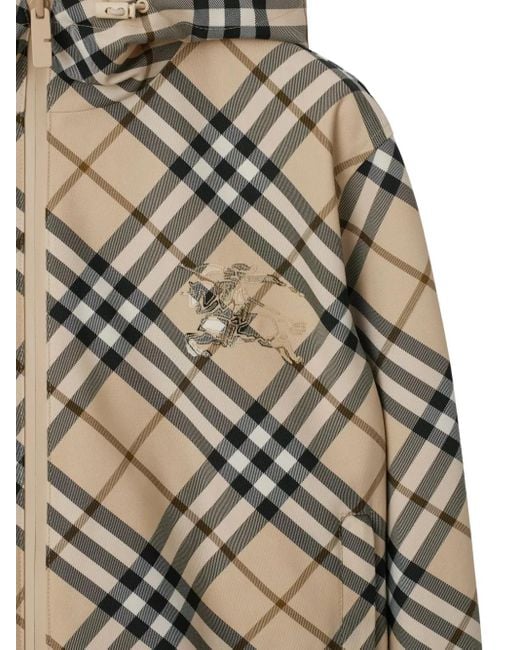 Giacca Reversibile Con Motivo Vintage Check di Burberry in Natural