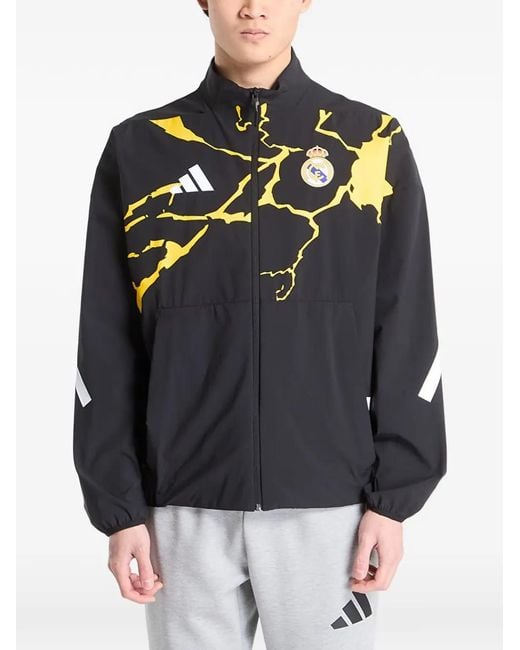 Adidas Gray X Real Madrid X Marvel Avengers Z.N.E. Anthem Jacket for men
