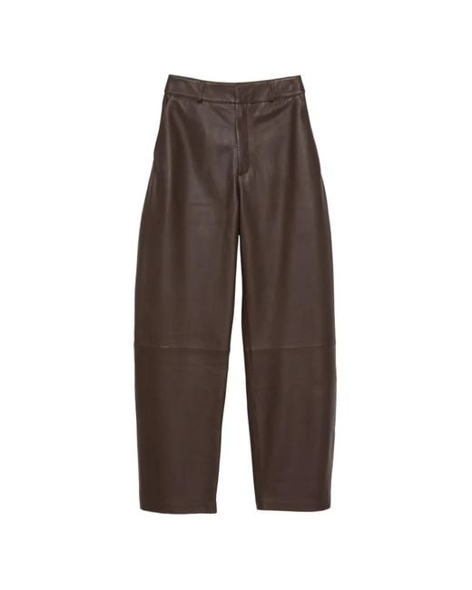 Arma Brown Charlotte Leather Trousers