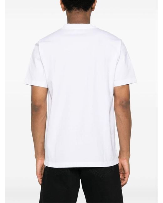 Camiseta con logo estampado Off-White c/o Virgil Abloh de hombre de color White