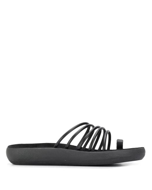 Ancient Greek Sandals Black Hypatia Strappy Sandals