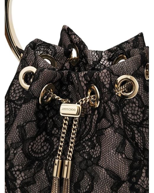 Jimmy Choo Black Bon Bon Bucket Bag