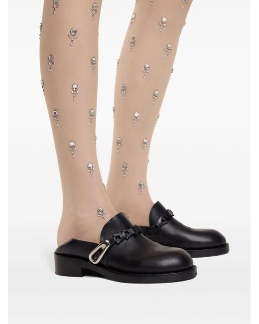 Mules di Rabanne in Black