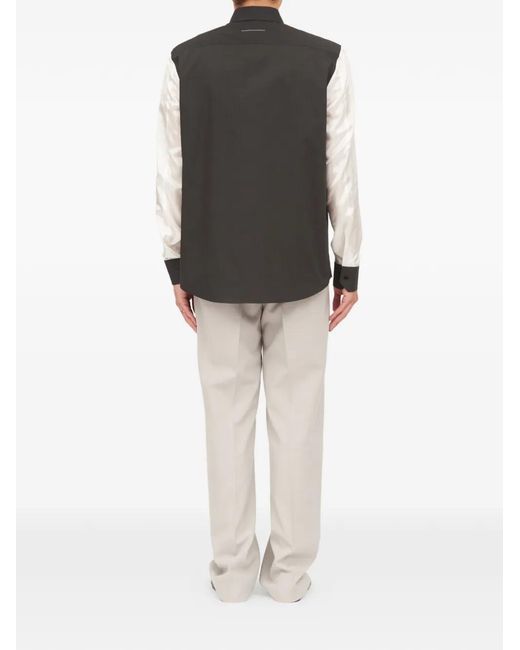 MM6 by Maison Margiela Black Chemise À Manches Longues for men