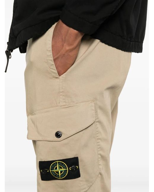 Stone Island Natural Trousers for men