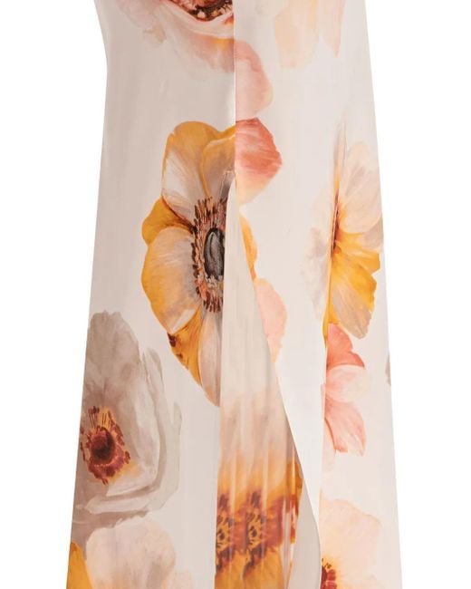 SLEEP NO MORE White Camisole-Kleid mit Blumen-Print