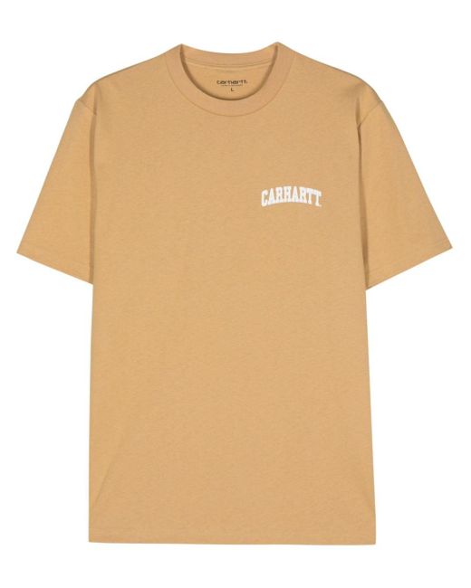 Carhartt Katoenen T-shirt Met Print in het Natural voor heren
