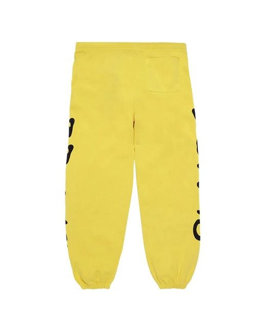 Sp5der Yellow Beluga Track Pants for men