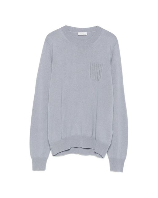 Peserico Gray Sequin-Embellished Sweater