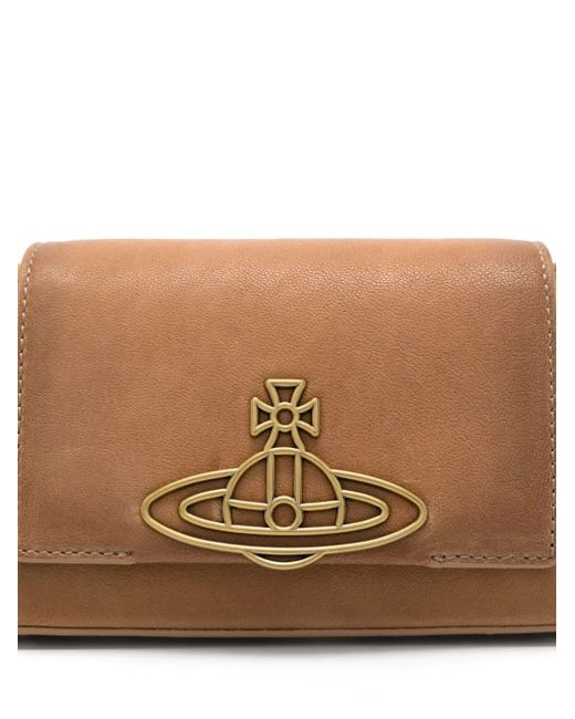 Vivienne Westwood Orb レザーショルダーバッグ Natural