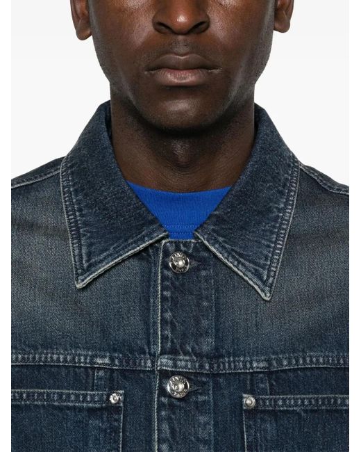 Lanvin Blue Jacket With Patch for men