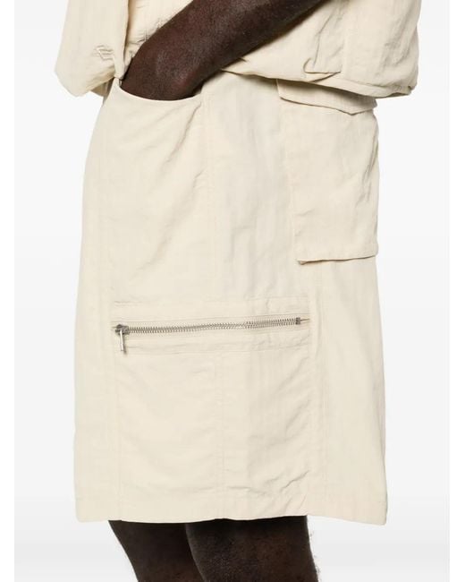 Etudes Studio Natural Elasticated-Waist Cargo Shorts