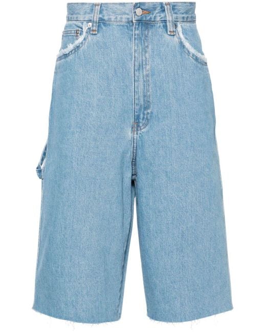 A.P.C. Halbhohe Oakland Jeans-Shorts in Blue für Herren