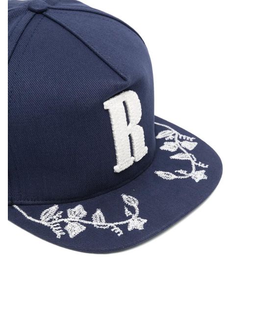 Rhude Blue Casquette Brodée for men
