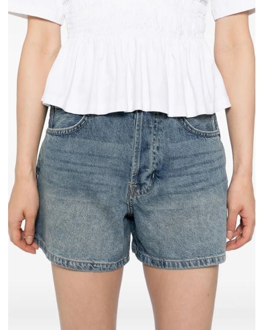 Free People Blue Now Or Never Denim Shorts