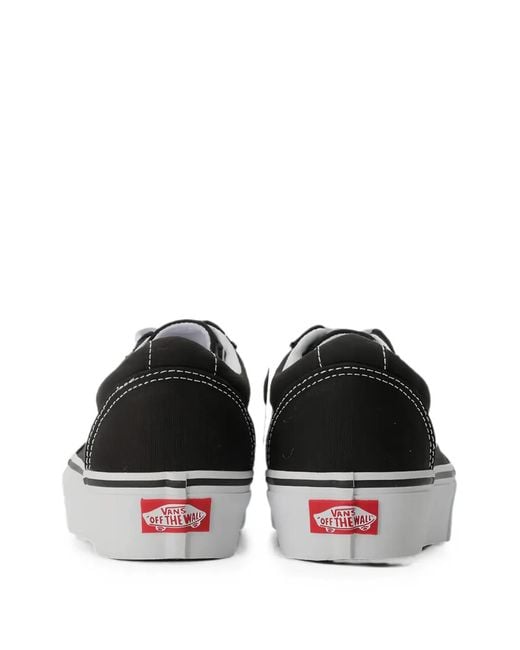 Vans White Ward Platform Sneakers