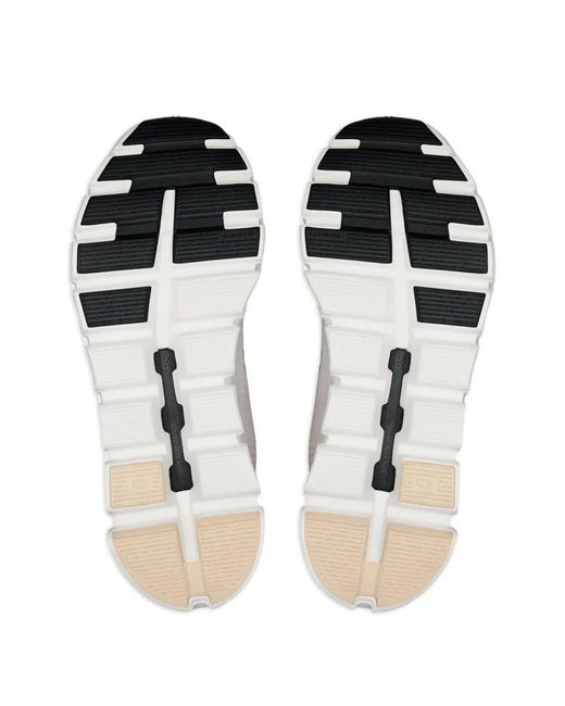 On Shoes White Lace-Up Running Sneakers