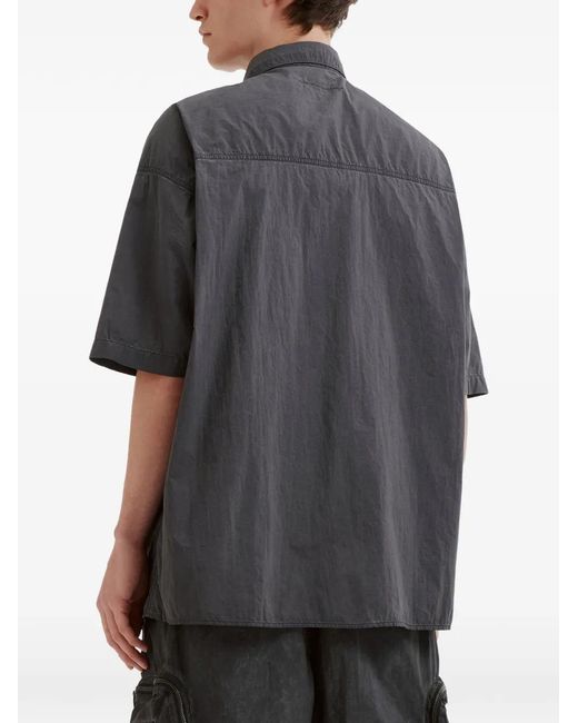Izzue Gray Chemise À Poche À Rabat for men