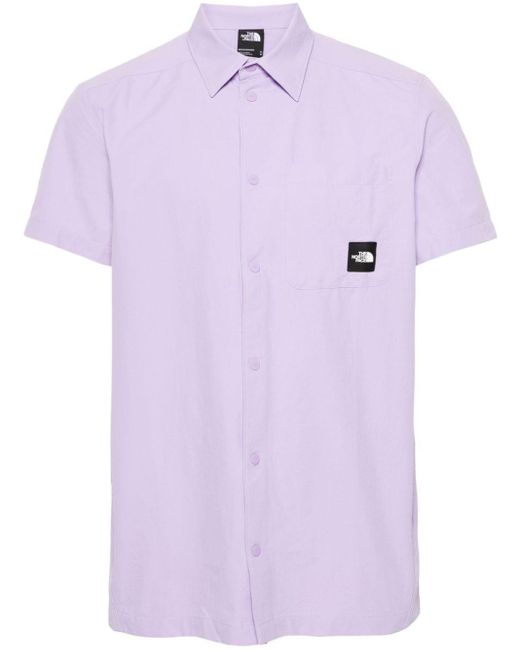 The North Face Murray Overhemd Met Logopatch in het Purple voor heren