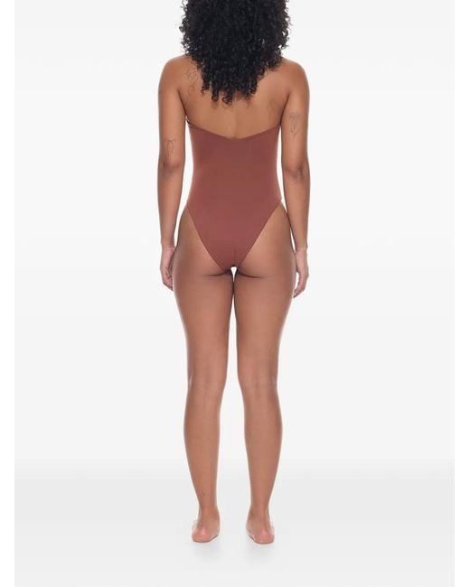 Myra Swim Brown Ryder Halterneck Swimsuit