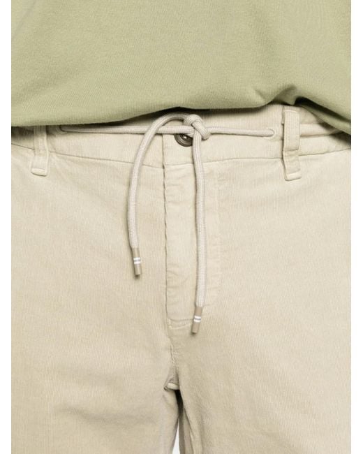 Mason's Natural Drawstring Cargo-Pocket Trousers for men