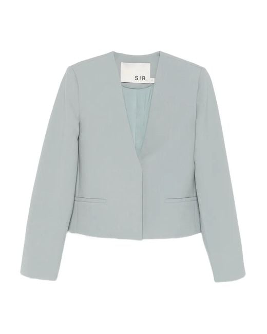 Sir Blue V-Neck Blazer