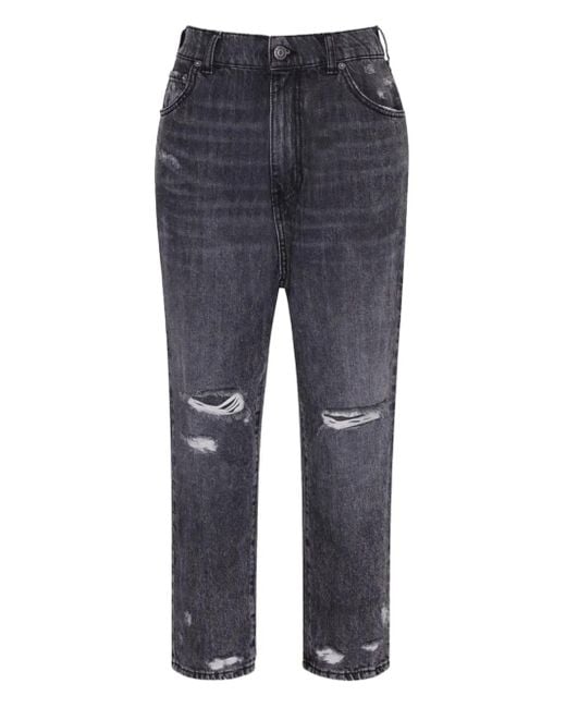 Vaqueros omar con detalles rasgados SER.O.YA de color Blue