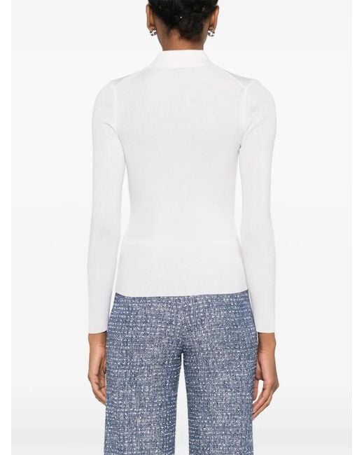 Sudadera Con Botones Maje de color White