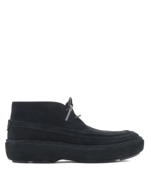 Giorgio Armani Blue Leather Boots for men