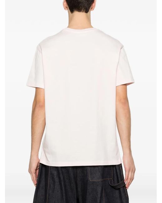 Maison Labiche Pink Popincourt Embroidered T-Shirt for men