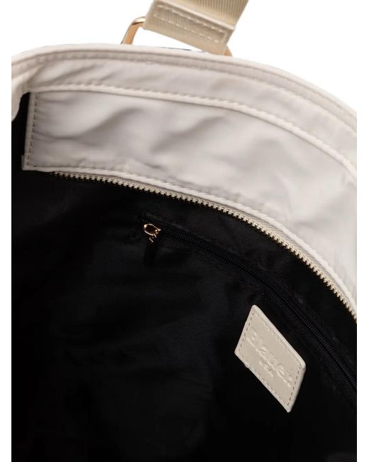 Blauer White Logo-Patch Tote Bag