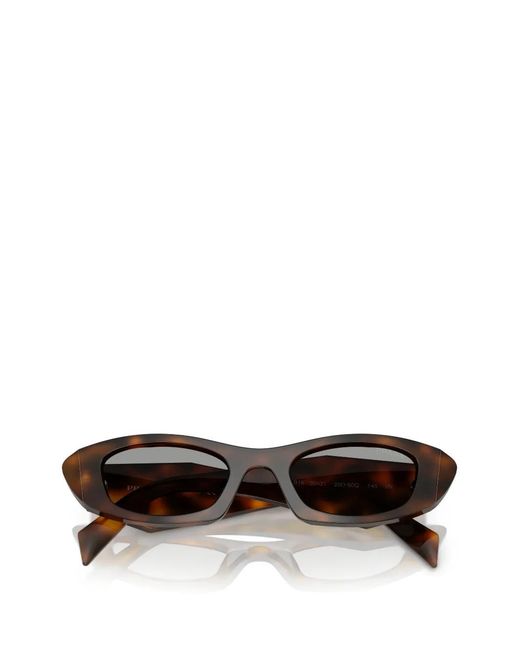 Prada Brown Cat-Eye Sunglasses