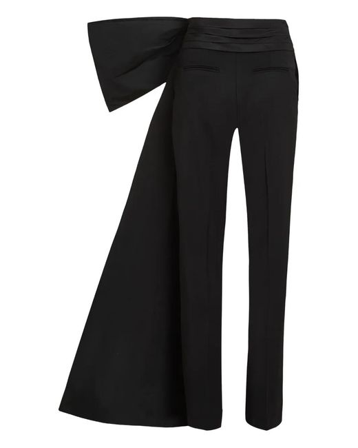 Karl Lagerfeld Black Karl Studio Bow-Detail Trousers