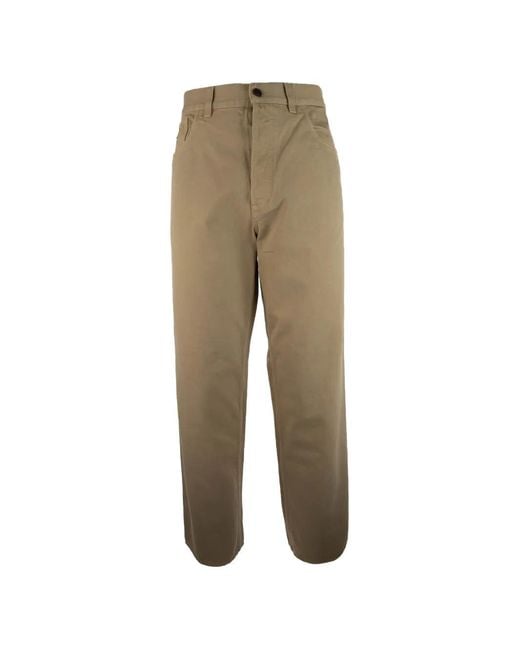 Prada Natural Logo-Plaque Jeans for men