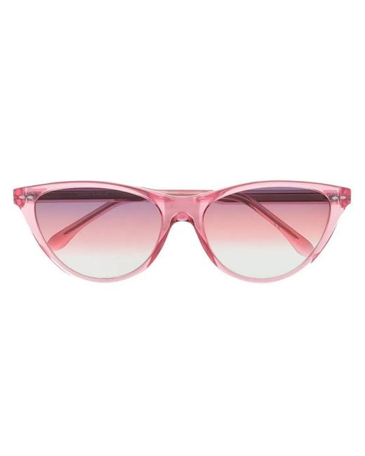 Isabel Marant Pink Cat-Eye Logo Sunglasses