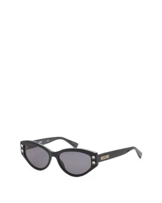 Moschino Gray Cat-Eye Sunglasses