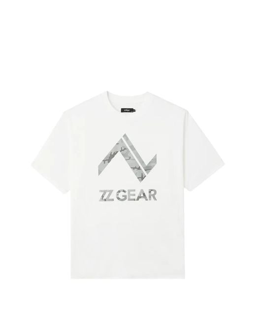 Izzue White Logo-Print T-Shirt for men