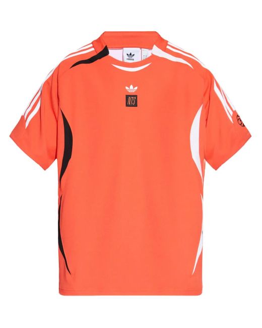 Adidas Orange X Nts Radio Jersey Recycled-Polyester T-Shirt for men