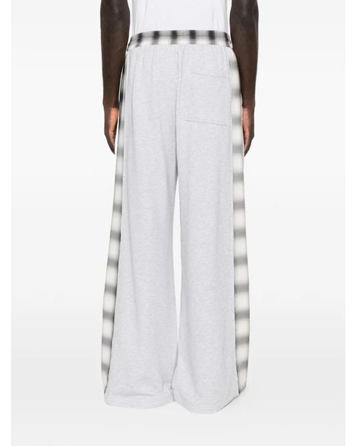 Feng Chen Wang White Side-Detail Track Pants