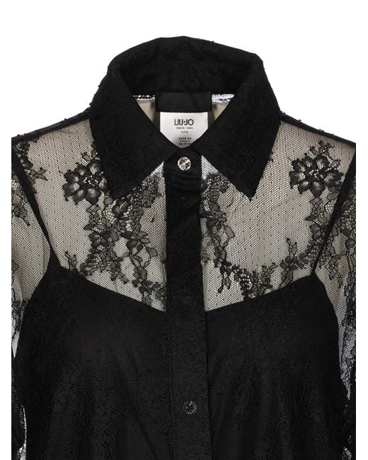 Liu Jo Black Lace Shirt