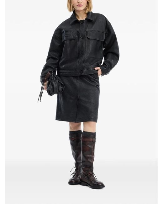 Munthe Black Vineth Button-Up Jacket