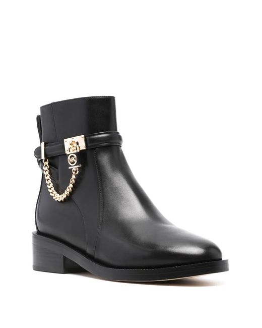 MICHAEL Michael Kors Black Hamilton Flat Bootie