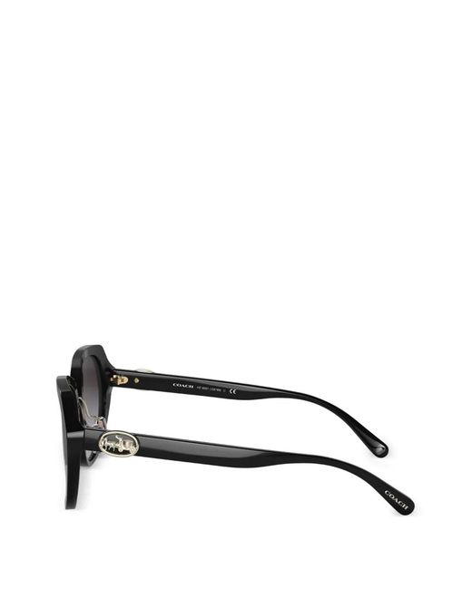 COACH Black Geometric-Frame Sunglasses