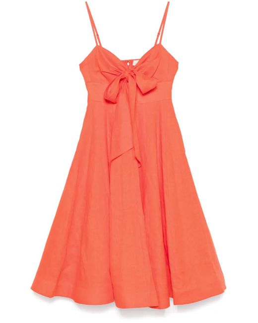 Abito Midi Crush di Zimmermann in Red